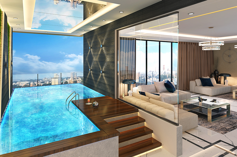 5 BHK Pool View